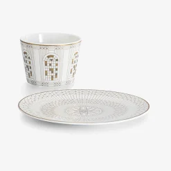 Outlet Baccarat Arcadia Tumbler & Plate Gold & Platinum | United States