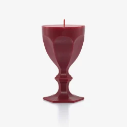 Clearance Baccarat Harcourt Glass Candle Red
