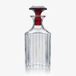 Clearance Baccarat Harmonie Whiskey Decanter Clear & red