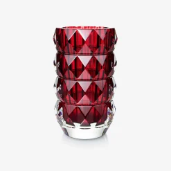 Online Baccarat Louxor Round Vase M Red