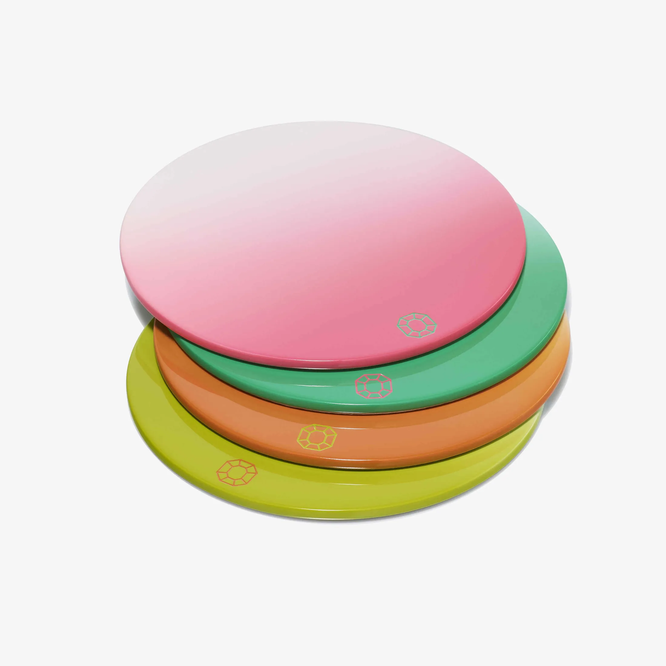 Clearance Baccarat Octogone Colors Of Joy Intense Coasters X4