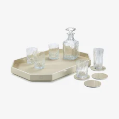 Baccarat Octogone Tray L Ivory