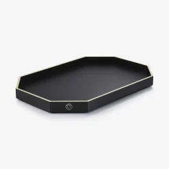 Clearance Baccarat Octogone Tray L Black