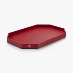 Sale Baccarat Octogone Tray L Red