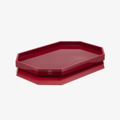 Outlet Baccarat Octogone Tray M Red
