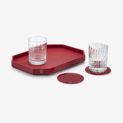 Outlet Baccarat Octogone Tray S Red