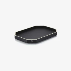New Baccarat Octogone Tray S Black