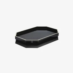 New Baccarat Octogone Tray S Black