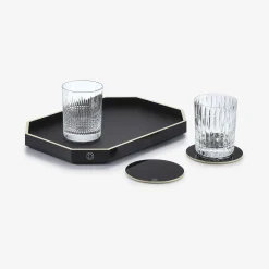 New Baccarat Octogone Tray S Black