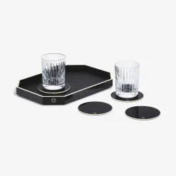 Sale Baccarat Octogone Tray S & Coaster X4 & Harmonie Tumblers | United States Red