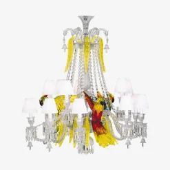 New Baccarat étrange Zénith Parrots Chandelier (15L)