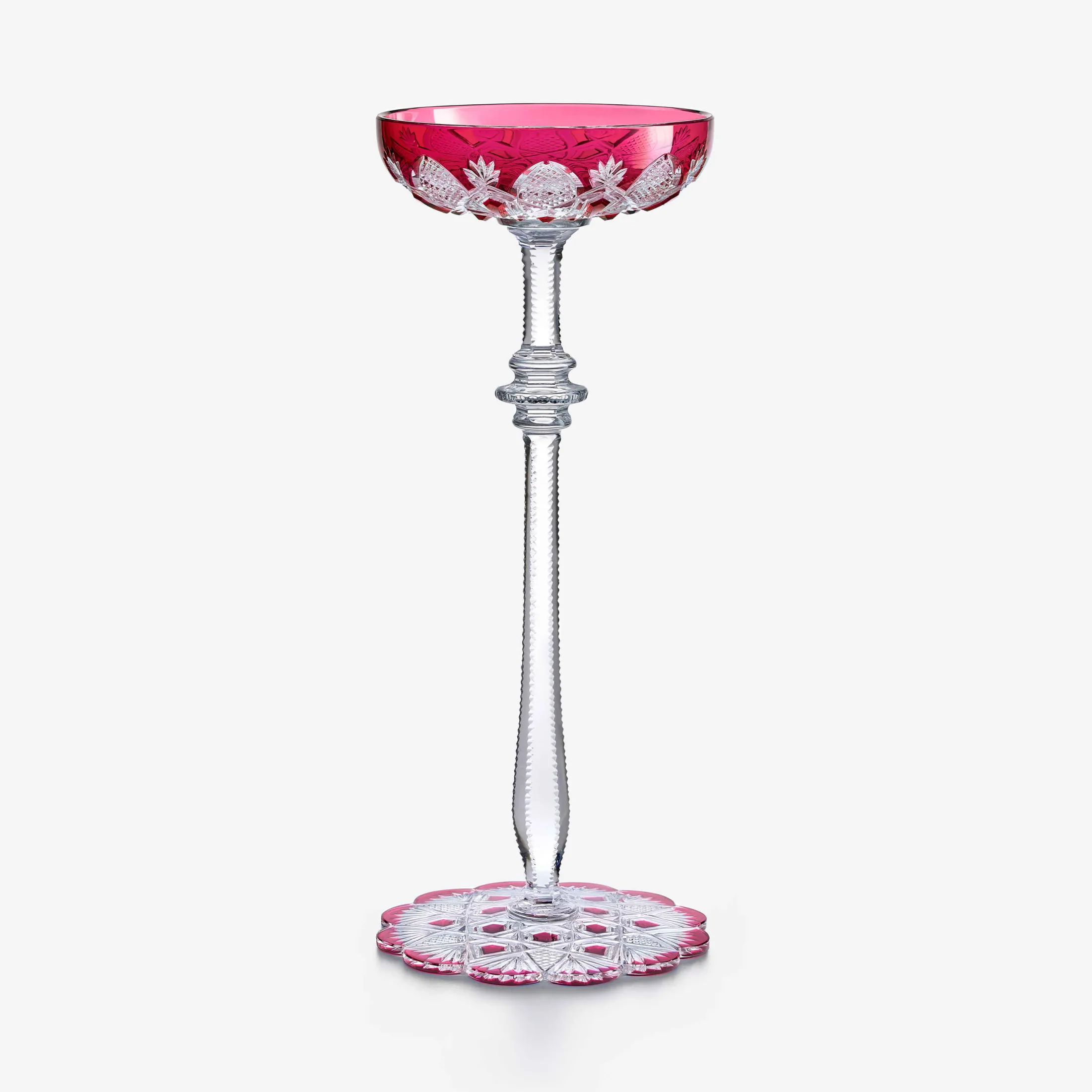Hot Baccarat Tsar Champagne Coupe Pink