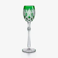 Outlet Baccarat Tsar Wine Glass Green