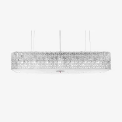 Best Baccarat Tuile de Cristal Frozen Chandelier Rectangular M
