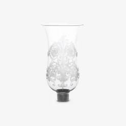 Baccarat Tulip Hurricane Shades Flat Top Acanthus