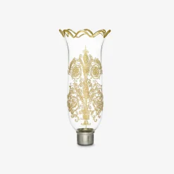 New Baccarat Tulip Hurricane Shades Scalloped Top Acanthus