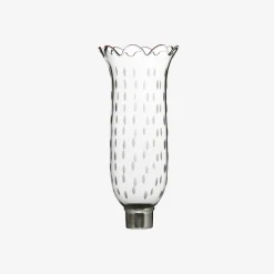 Sale Baccarat Tulip Hurricane Shades Scalloped Top Rice Grain