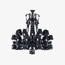 Hot Baccarat Zénith Chandelier Black (24L)