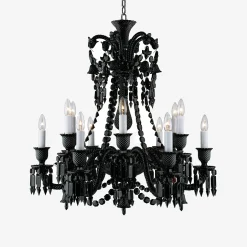 Hot Baccarat Zénith Chandelier Black (12L)