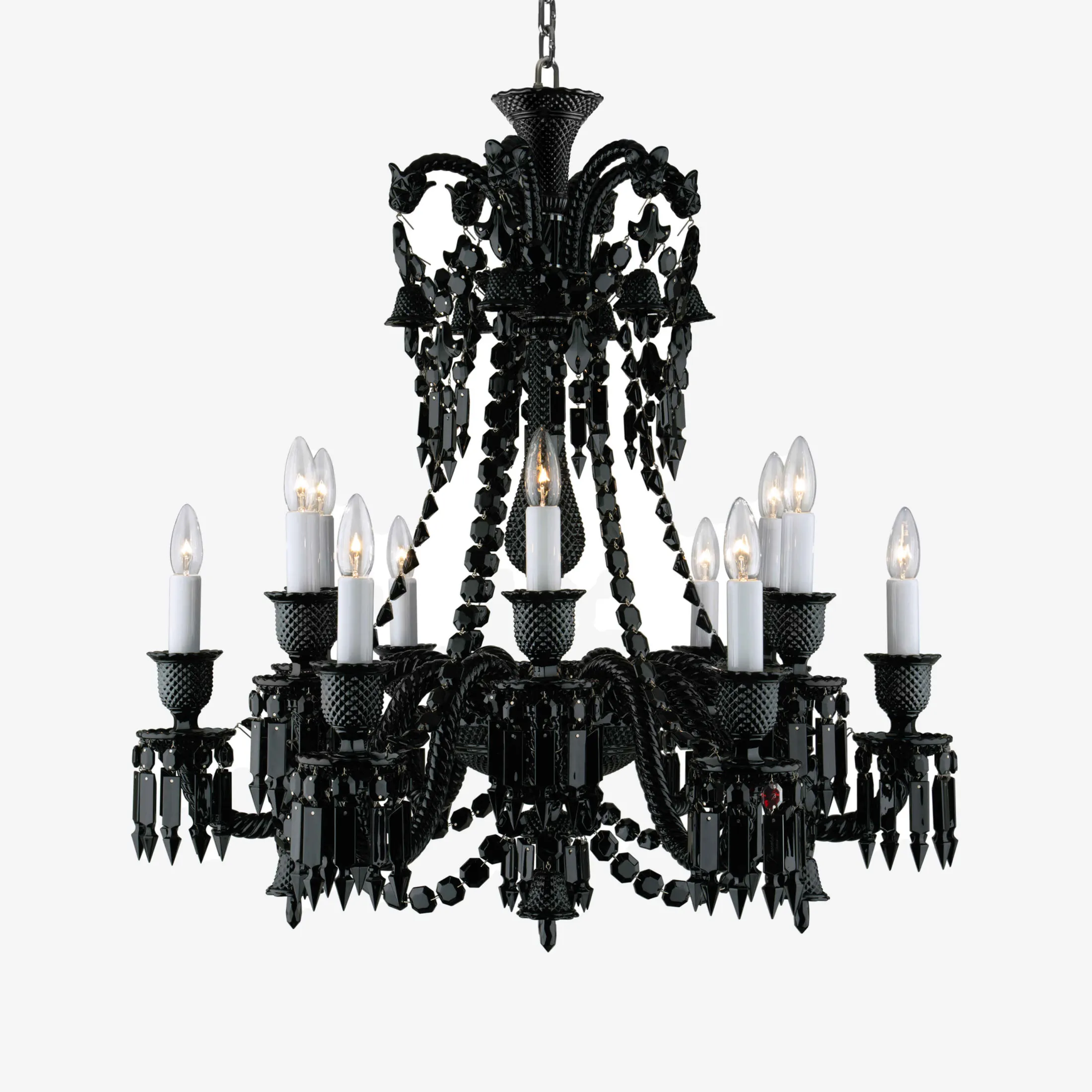 Hot Baccarat Zénith Chandelier Black (12L)
