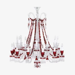 New Baccarat Zénith Chandelier Red (24L)
